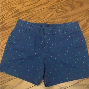 Royal Blue/ light blue polka dot short